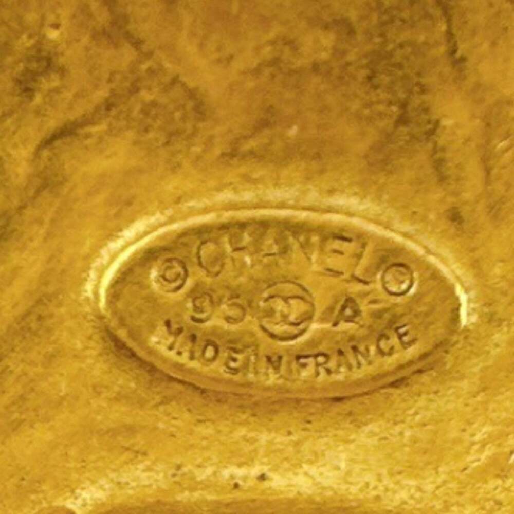 CHANEL Authentic Gold Logo Earrings - Picture 7 of 7